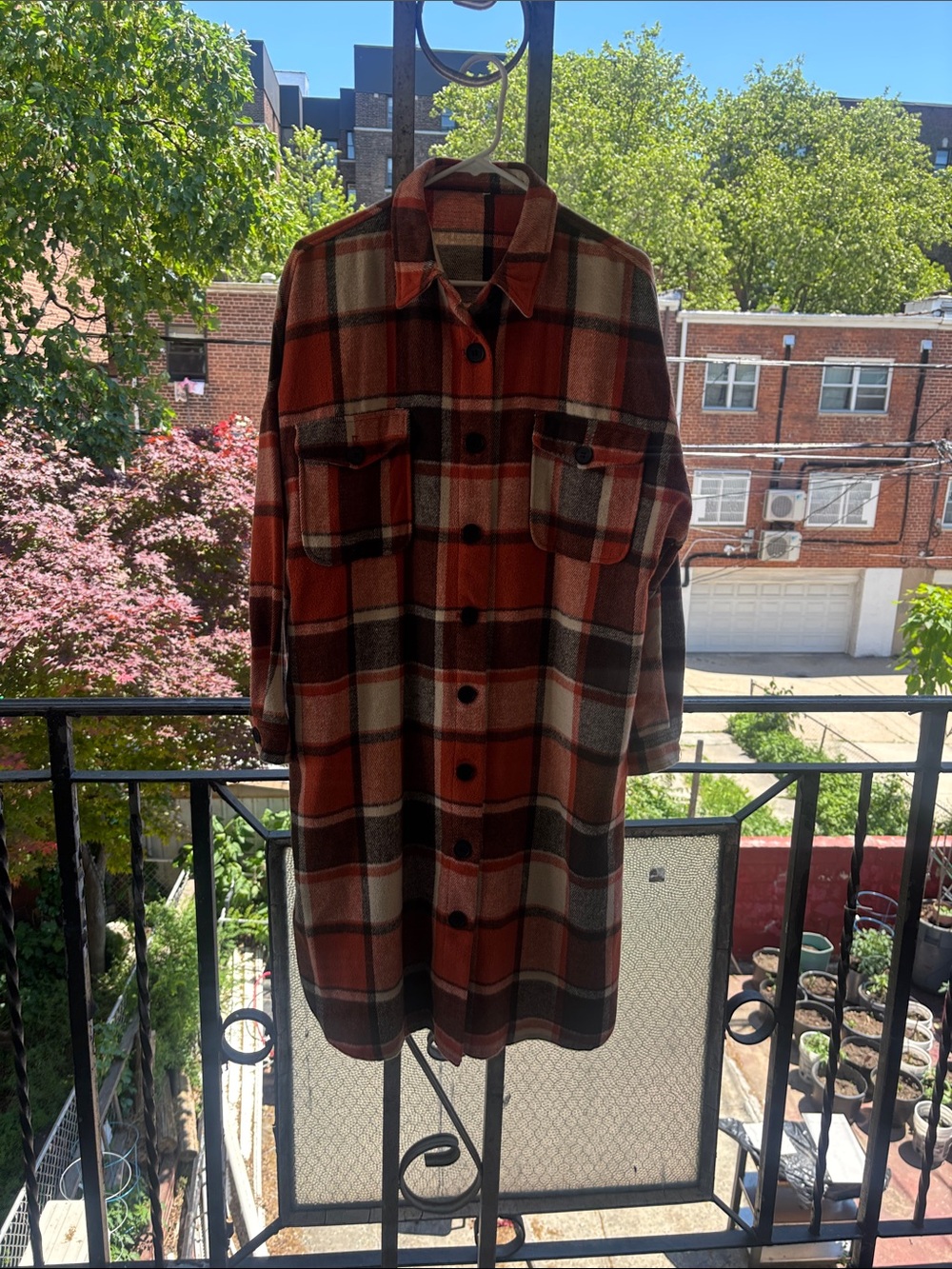 Flannel coat